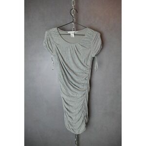 Diane von Furstenberg Gray Ruched Bodycon Dress Womens Size S‎
